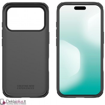 Nillkin Frosted shield plastikinis dėklas - juodas (Apple Iphone 17 Pro Max/18 Pro Max)